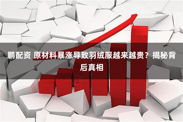鹏配资 原材料暴涨导致羽绒服越来越贵？揭秘背后真相